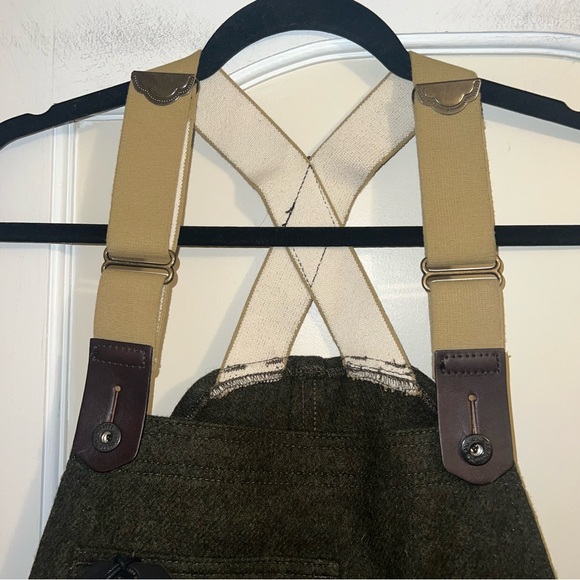 NWT Filson Mackinaw 100% Virgin Wool Bibs in Forest Green Size: 36 - Picture 6 of 16
